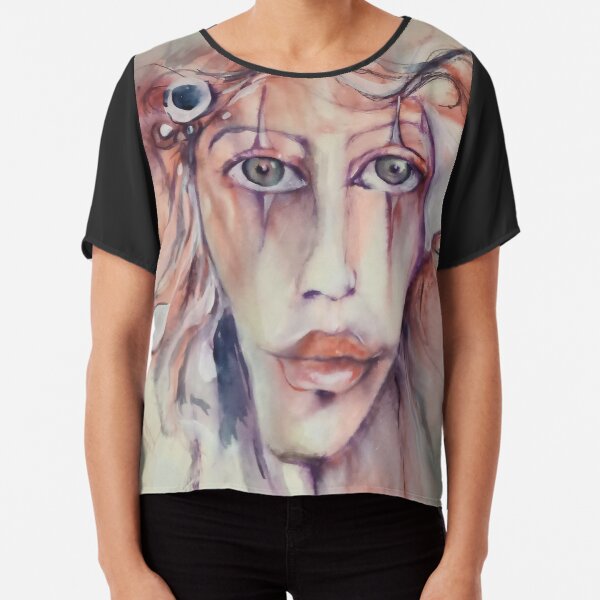 La donna pagliaccio - The clown woman Chiffon Top