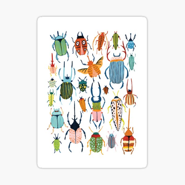 Item preview, Woodland Beetles designed and sold by Amber Davenport.