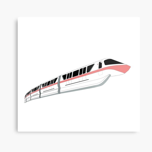 Coral Monorail Metal Print