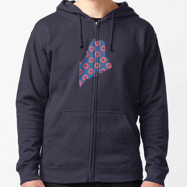 Phish Fishman Donut Maine Phan Apparel and Accessories Zipped Hoodie