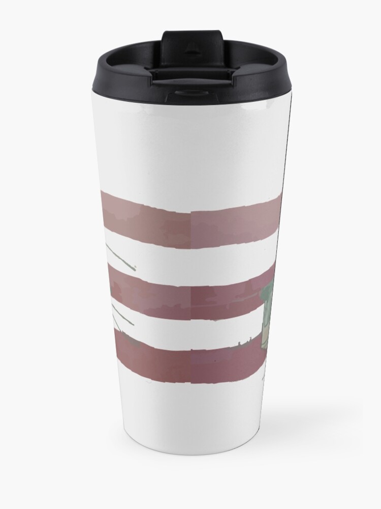 Alternate view of Old Fort Worth Flag - We're For Smoke - All Roads Lead to Ft. Worth Travel Mug