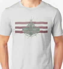 Old Fort Worth Flag - We're For Smoke - All Roads Lead to Ft. Worth Slim Fit T-Shirt