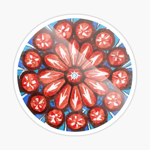 The OA Rose Window Sticker