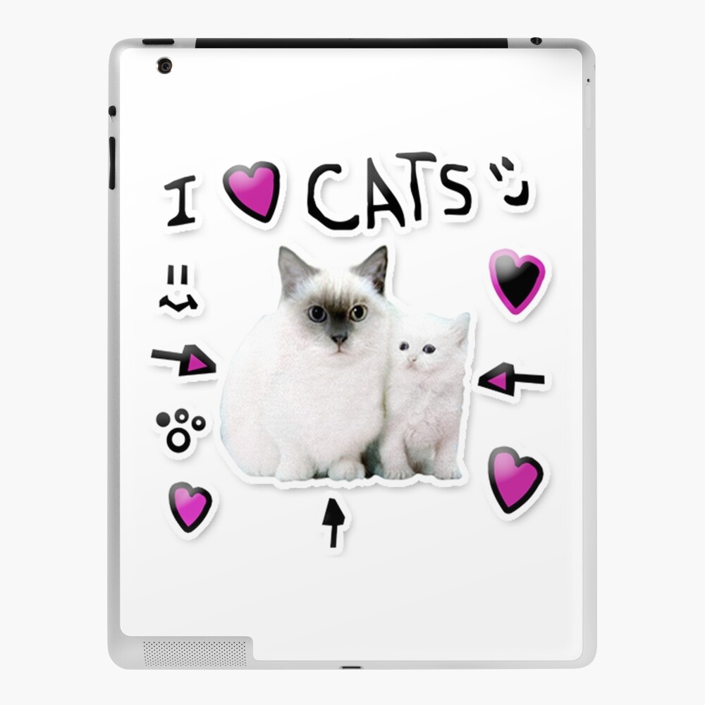 Denis Daily I Love Cats Ipad Case Skin By Thatbeardguy Redbubble - how to crouch in roblox on ipad