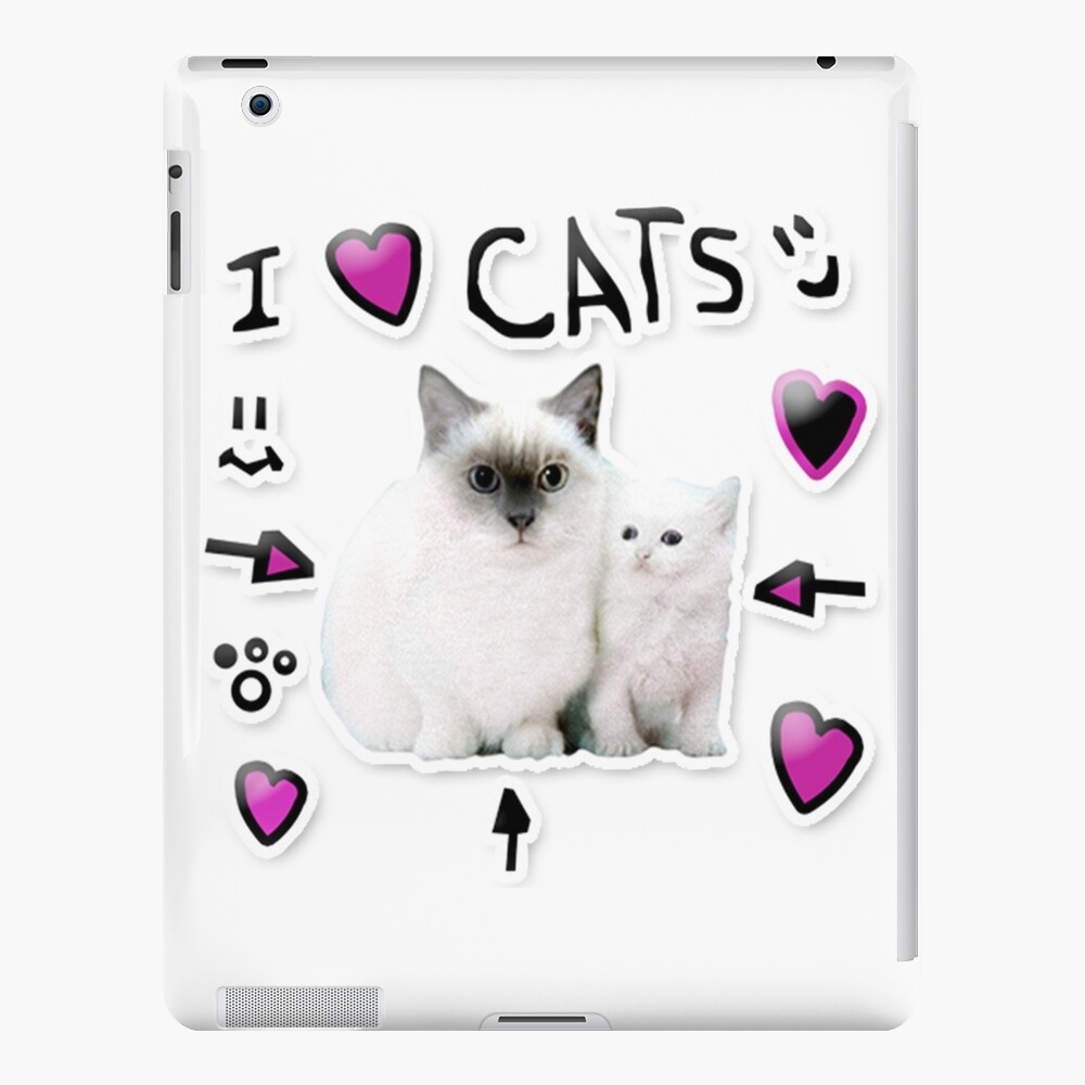 Denis Daily I Love Cats Ipad Case Skin By Thatbeardguy Redbubble - roblox cat sir meows a lot scarf by jenr8d designs redbubble