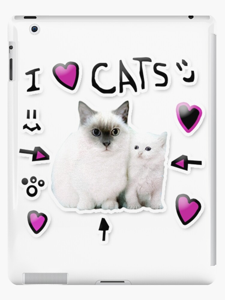 Denis Daily I Love Cats Ipad Case Skin By Thatbeardguy Redbubble - dennis daily shirt on roblox