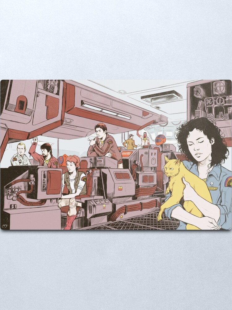 Alternate view of Aboard the Nostromo Metal Print