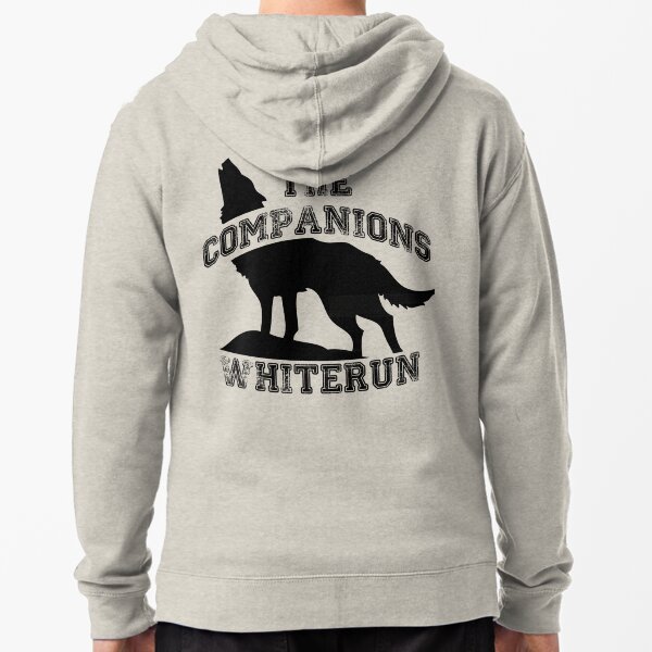 The companions of whiterun - Black Zipped Hoodie