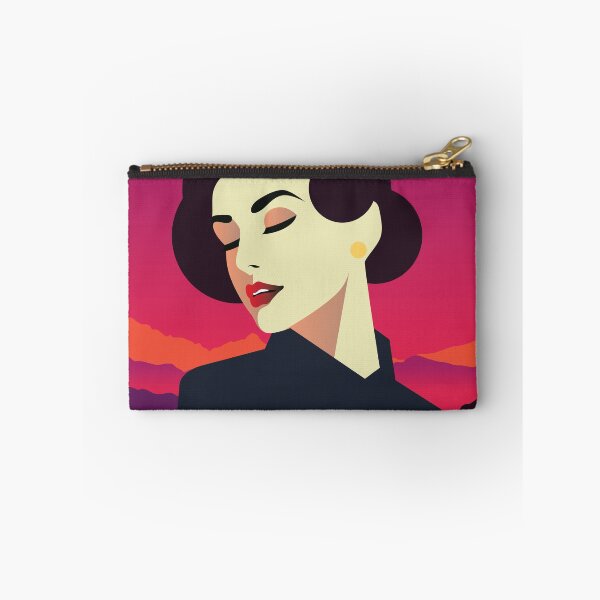Item preview, Art Deco A Sleeper`s Retro Girl Posing Country Side Sunset Vintage Style designed and sold by 108dragons.