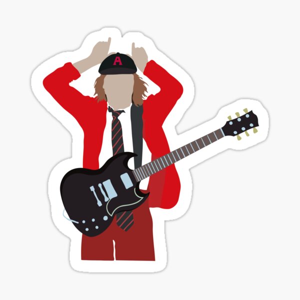 Sticker Dessin animé le groupe de rock icône 