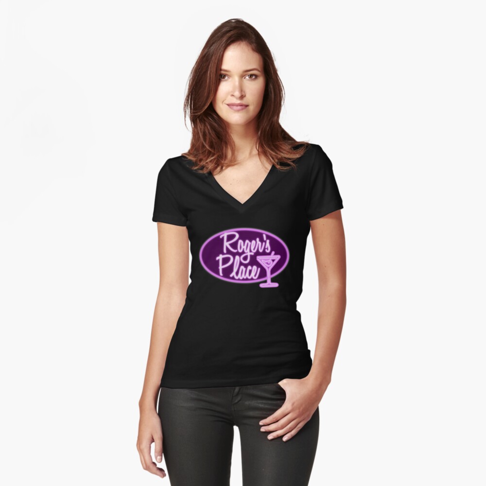 Item preview, Fitted V-Neck T-Shirt designed and sold by WinstonGambro.