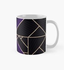 Deco Triangles Purple Classic Mug