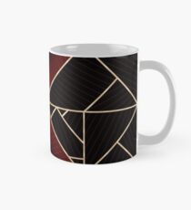 Deco Triangles Red Classic Mug