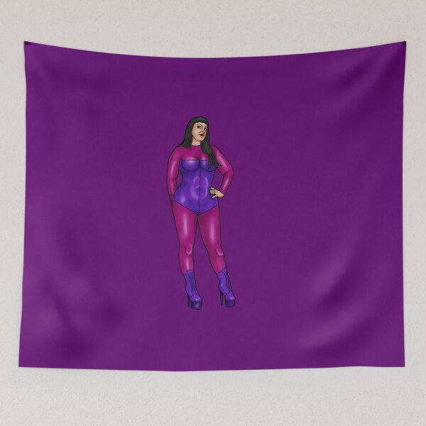 Item preview, latex comic pin-up designed and sold by PinUpsandPulp.