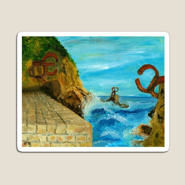 The comb of the wind, Chillida, San Sebastian - Spain Magnet