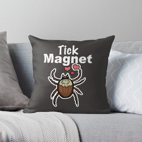 Tick Magnet Throw Pillow