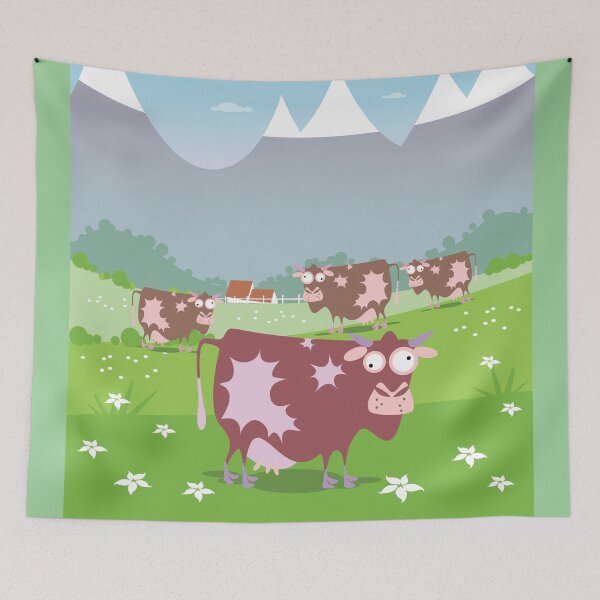 Item preview, Alpine Meadow Cows designed and sold by CoolTees.