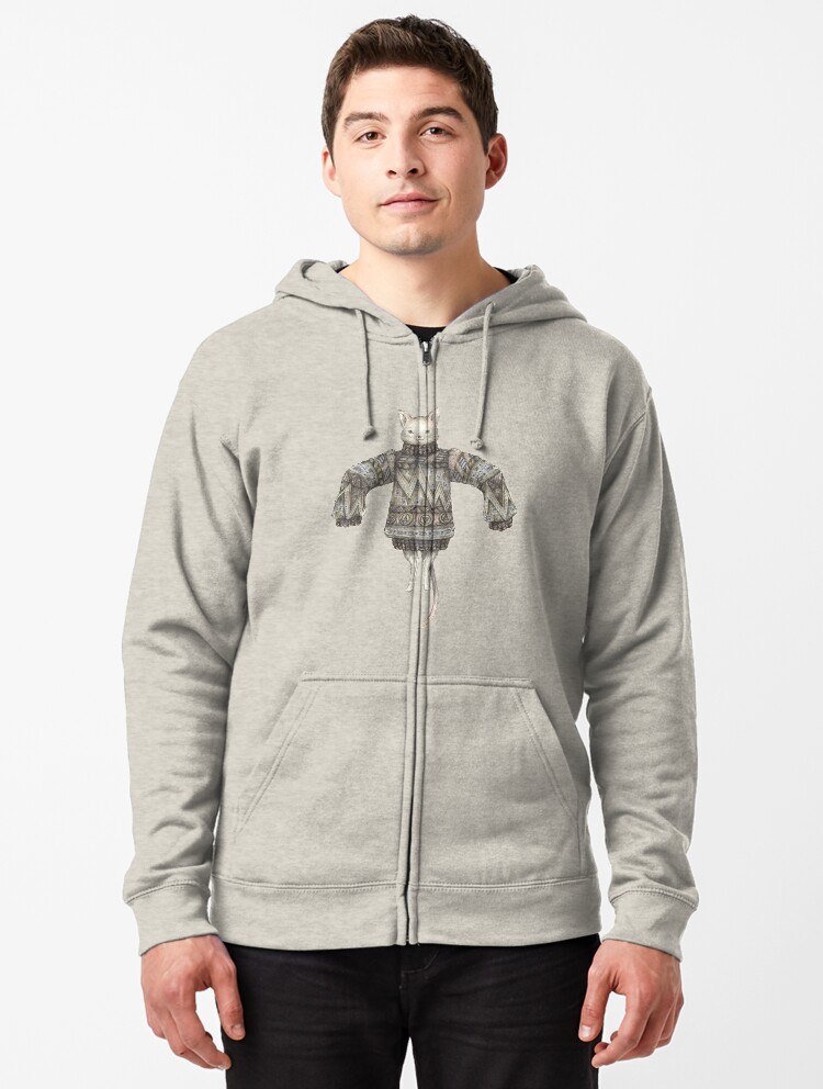 Thumbnail 1 of 5, Zipped Hoodie, Sweater Puss T-Shirt designed and sold by brettisagirl.