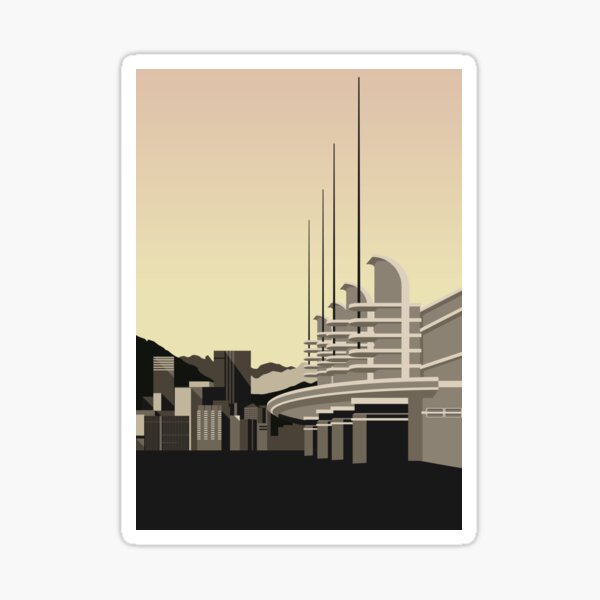 Item preview, A Sleeper`s Dream Super Metropolis Skyscraper Art Deco Geometric Retro Vintage designed and sold by 108dragons.