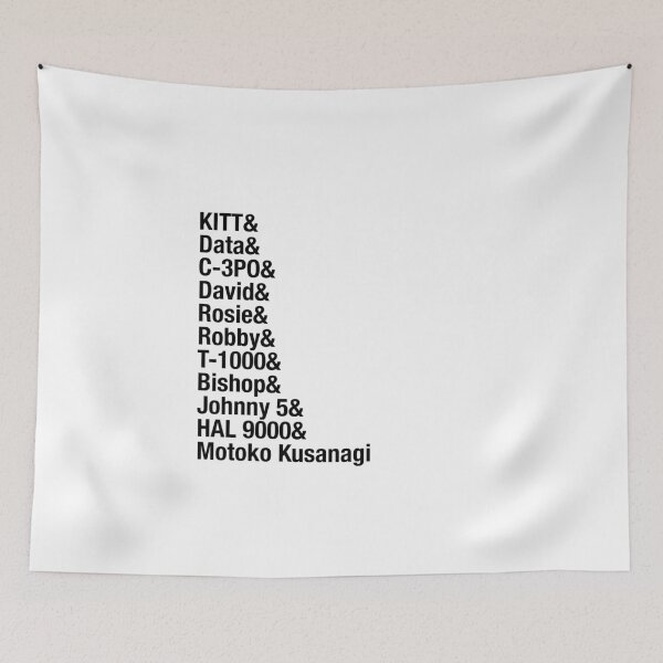 Item preview, Famous Fictional Robots List designed and sold by azule1.
