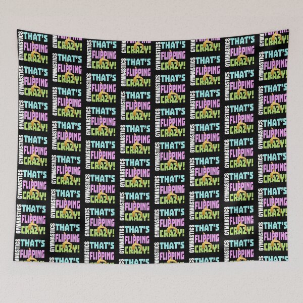 Item preview, Girls Gymnastics Flipping Crazy Quote designed and sold by BestTrendyChoices.