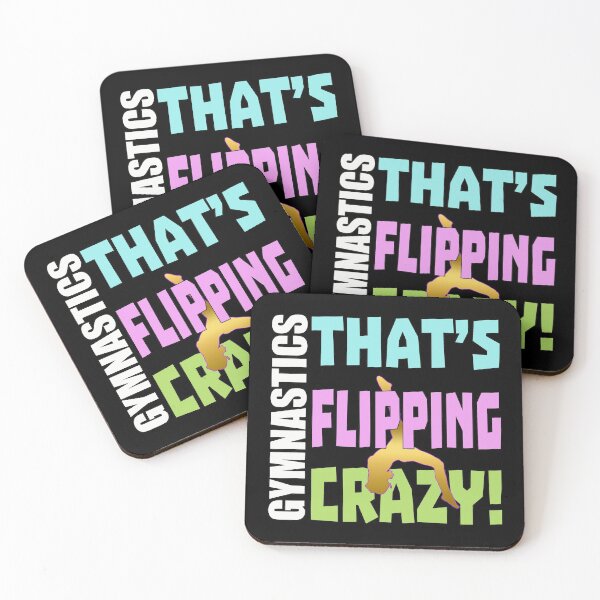 Item preview, Girls Gymnastics Flipping Crazy Quote designed and sold by BestTrendyChoices.