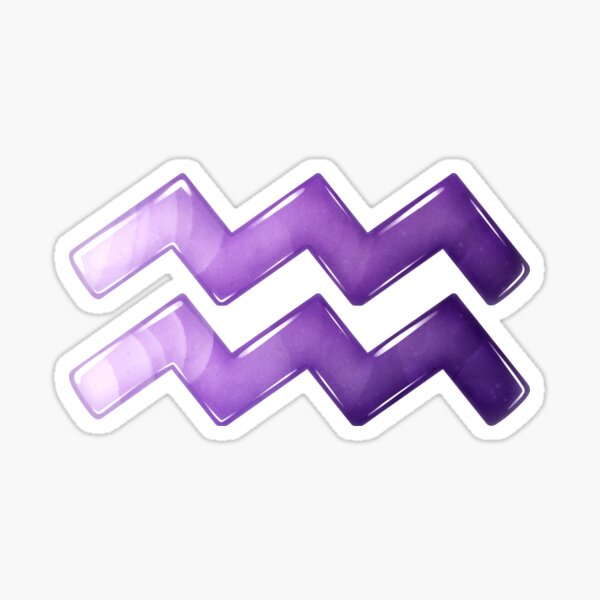Aquarius Amethyst Sticker