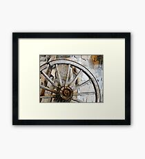 Wagon Spare Wheel Framed Print