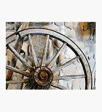 Wagon Spare Wheel Photographic Print