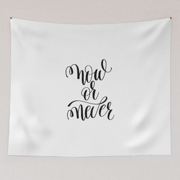 Item preview, Now Or Never Inspirational Quotes designed and sold by ProjectX23.