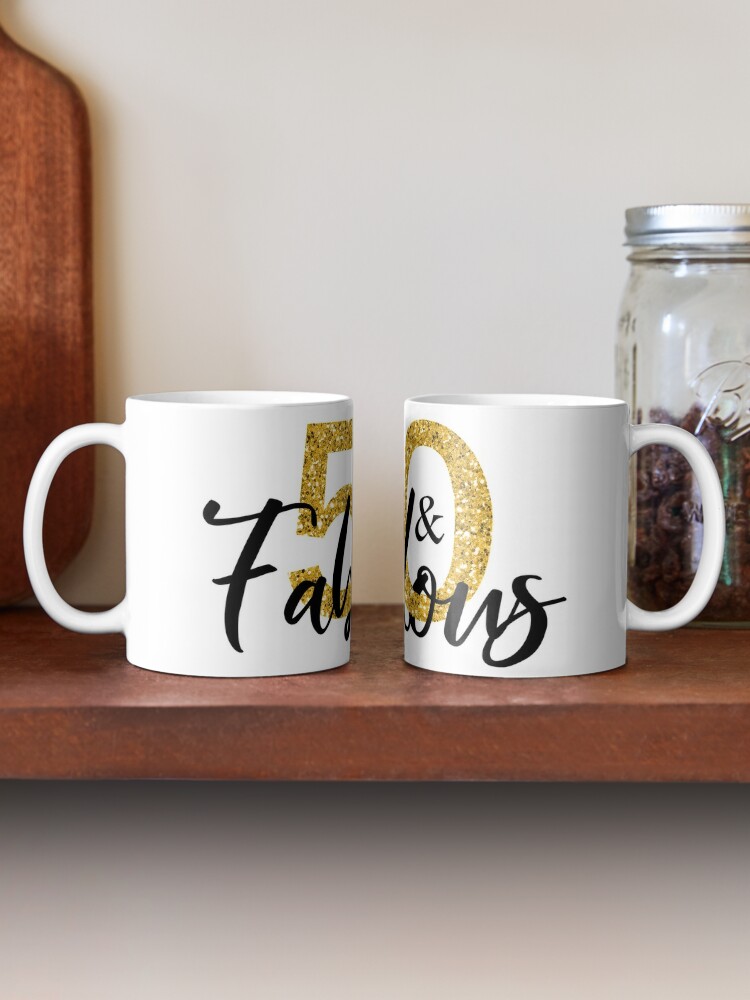 50 Years of Being Fabulous Mug 50th Birthday Mug for Men and 