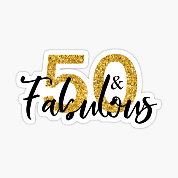 50th birthday queen 50 years old fifty jubi' Sticker