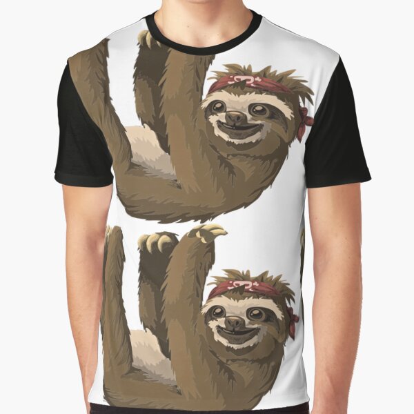 Sloth Hanging Out Graphic T-Shirt