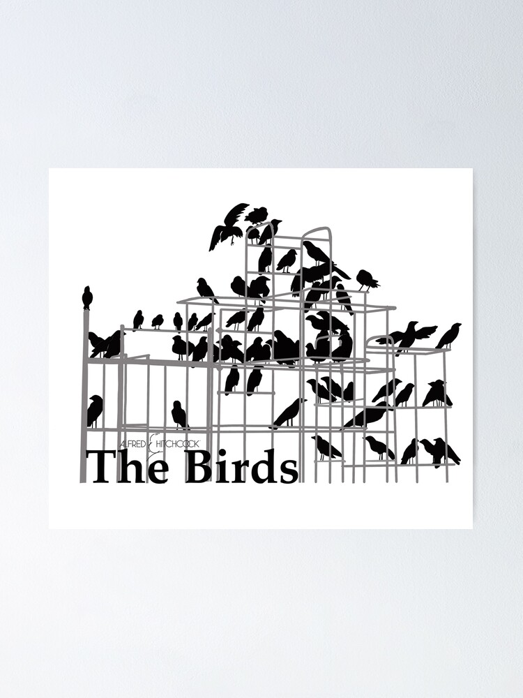 Alfred Hitchcock S The Birds Poster By Tragickittens Redbubble