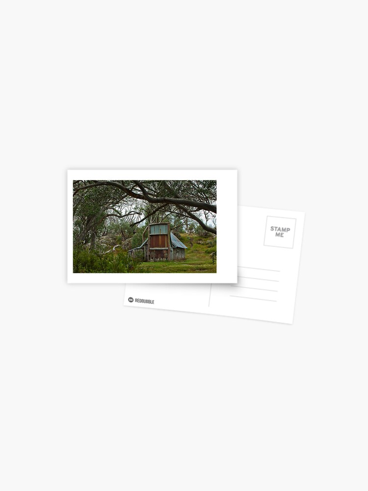 Thumbnail 1 of 2, Postcard, Mountain Hut - NE Victoria designed and sold by DavidWoolcock.