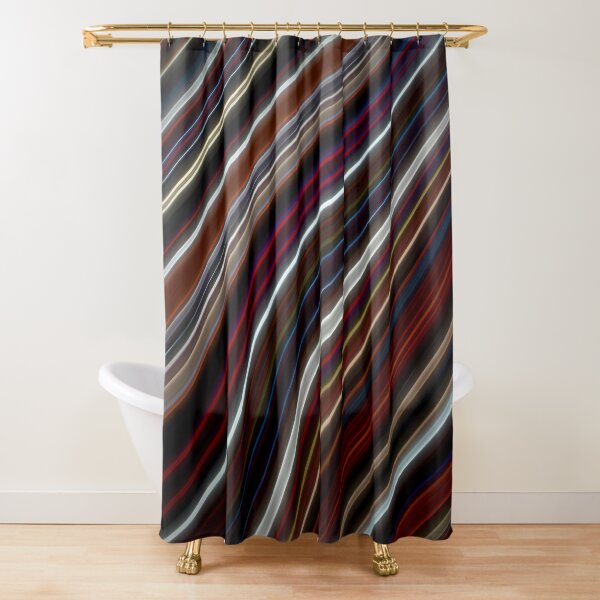 Wild Wavy Lines 42 Shower Curtain