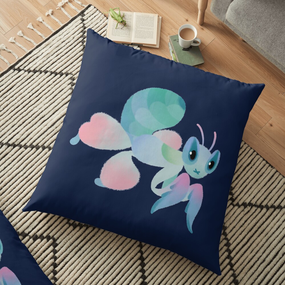 Orchid mantis Floor Pillow