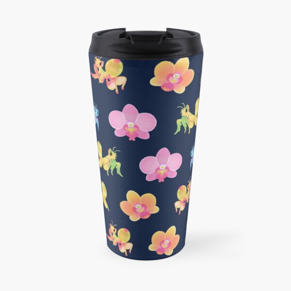Orchid mantis - dark Travel Mug