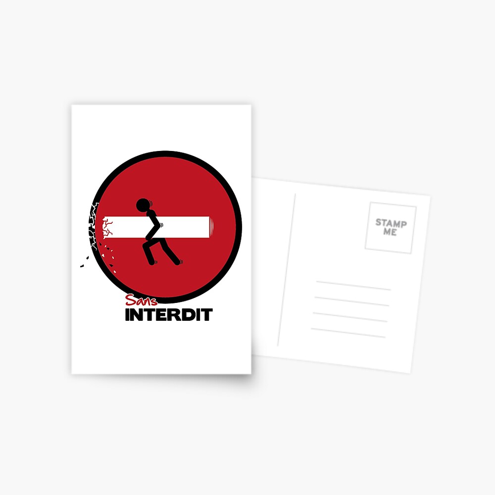 Sans Interdit Greeting Card By Theduc Redbubble