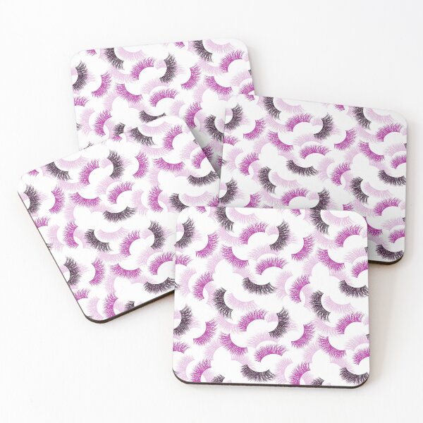Item preview, Lashes with pink glitter effect seamless pattern designed and sold by sashica.