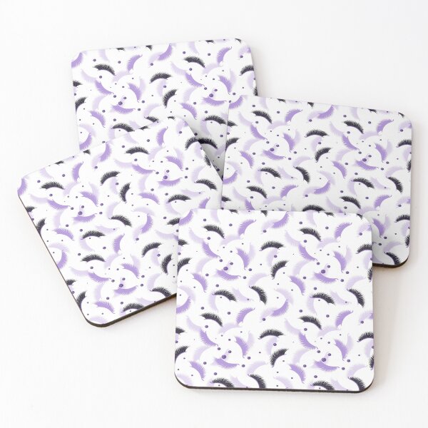 Item preview, Lashes with purple glitter effect seamless pattern designed and sold by sashica.