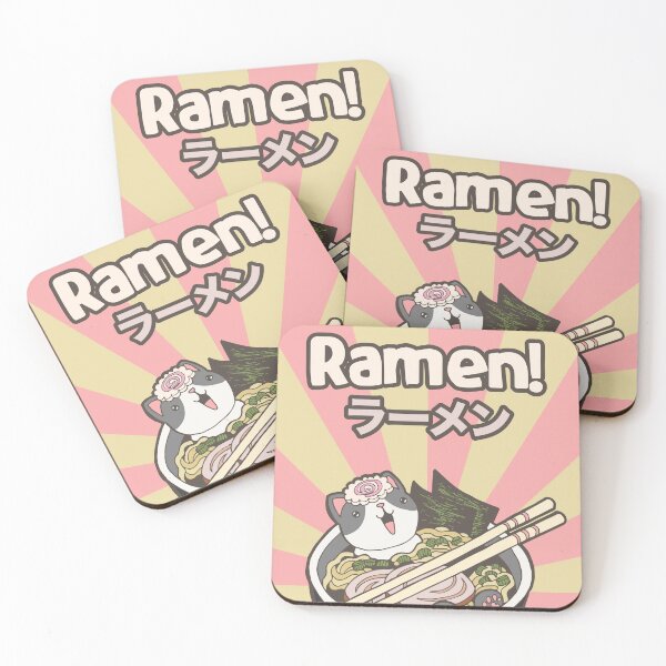Item preview, Kitty Ramen Poster designed and sold by Murmur Ink Crow.