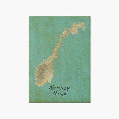 Item preview, Historical-styled Map of Norway v2 designed and sold by Henrik Gulliksen Schüller.