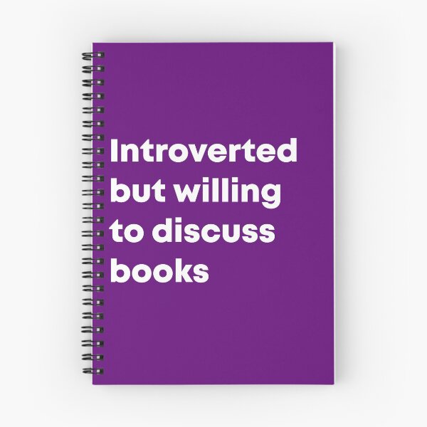 Item preview, Introverted But Willing To Discuss Books designed and sold by Introvert Retrospective.
