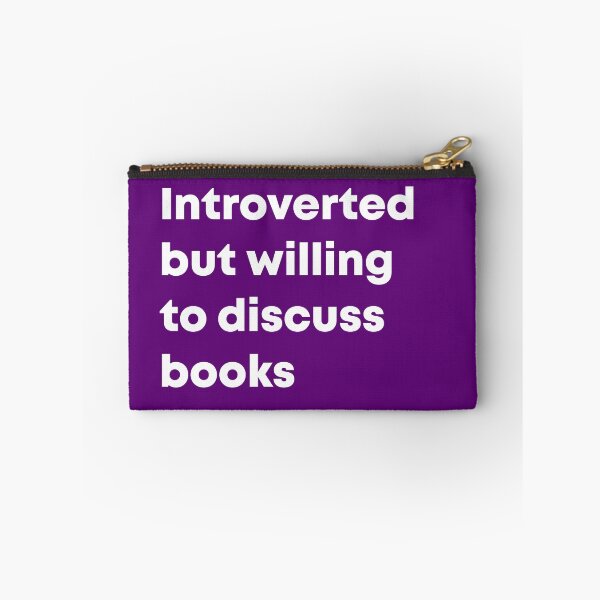 Item preview, Introverted But Willing To Discuss Books designed and sold by Introvert Retrospective.