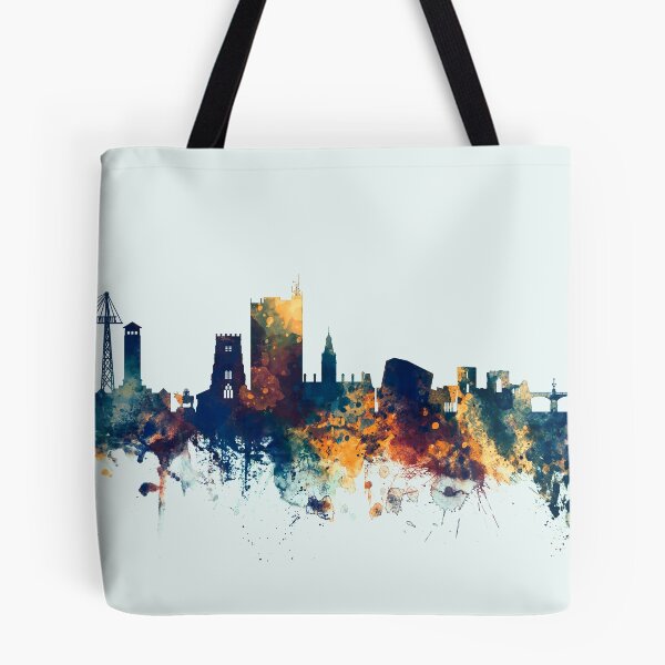 Item preview, Newport Wales Skyline designed and sold by ArtPrints.