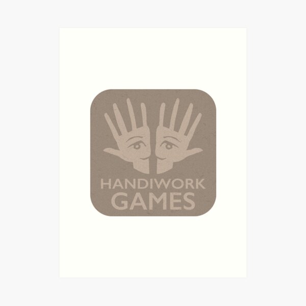 Handiwork Logo - Carboard Art Print