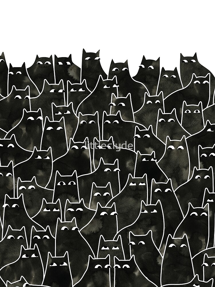 Thumbnail 5 of 5, Graphic T-Shirt, Suspicious Cats designed and sold by littleclyde.