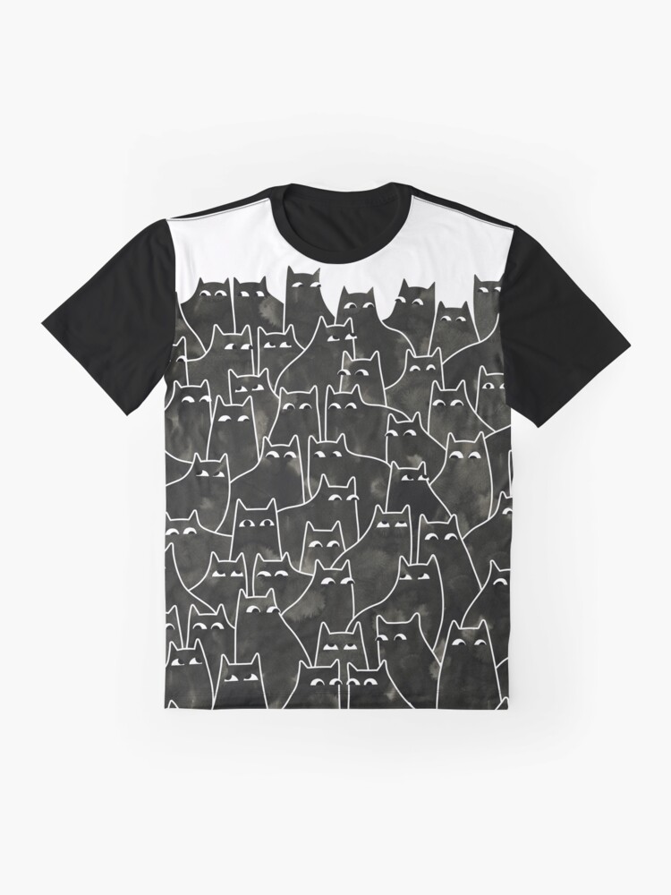 Thumbnail 4 of 5, Graphic T-Shirt, Suspicious Cats designed and sold by littleclyde.
