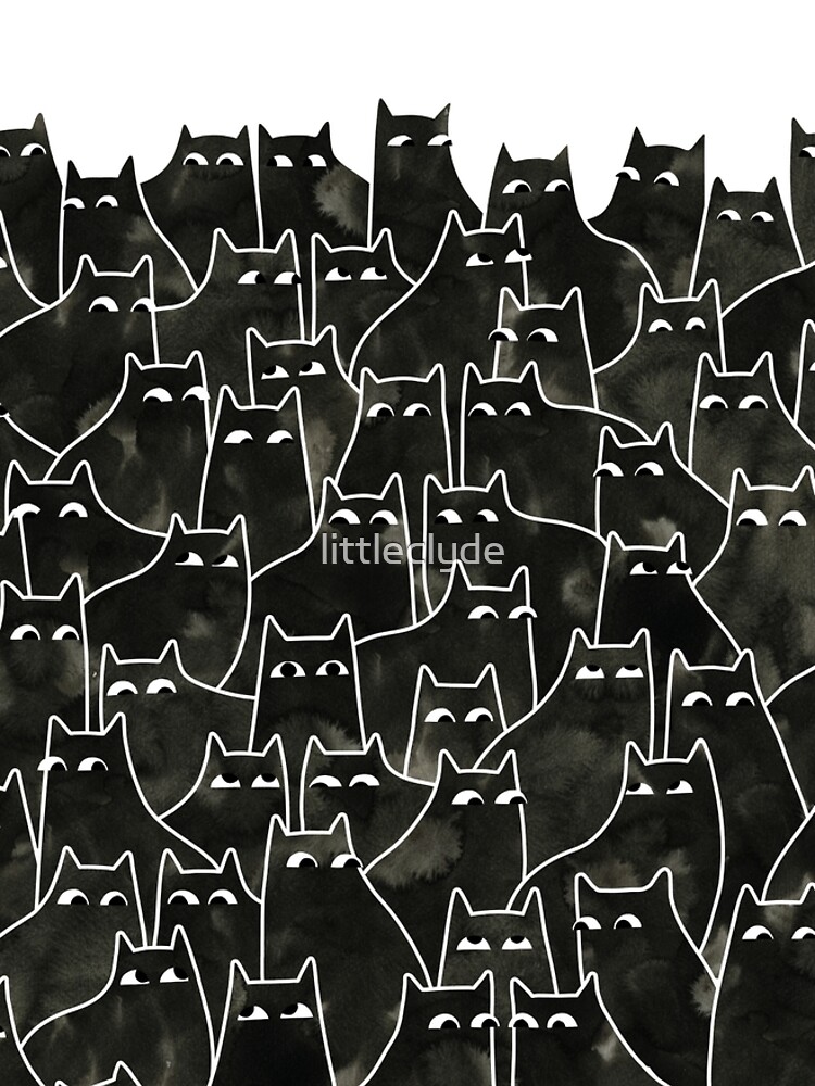 Suspicious Cats by littleclyde